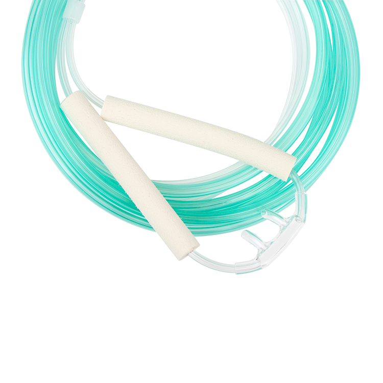 Dynarex 33170 Pediatric Nasal Oxygen Cannula Cushion Tip w/Advantage Ear Foam w/ 7'