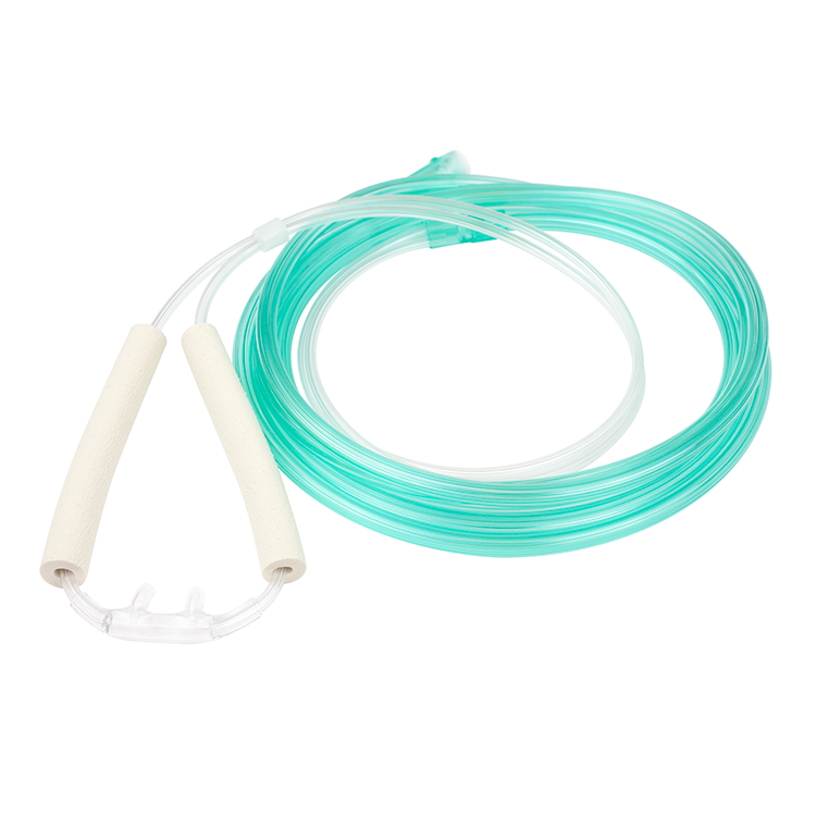 Dynarex 33170 Pediatric Nasal Oxygen Cannula Cushion Tip w/Advantage Ear Foam w/ 7'
