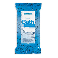 Rinse-Free Bath Wipe Comfort Bath Premium Heavyweight Soft Pack Scented 8 Count | 8/PK