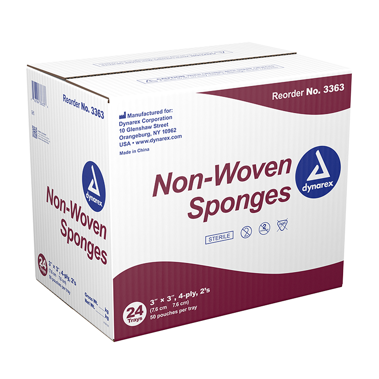 dynarex non woven sponges sterile non sterile