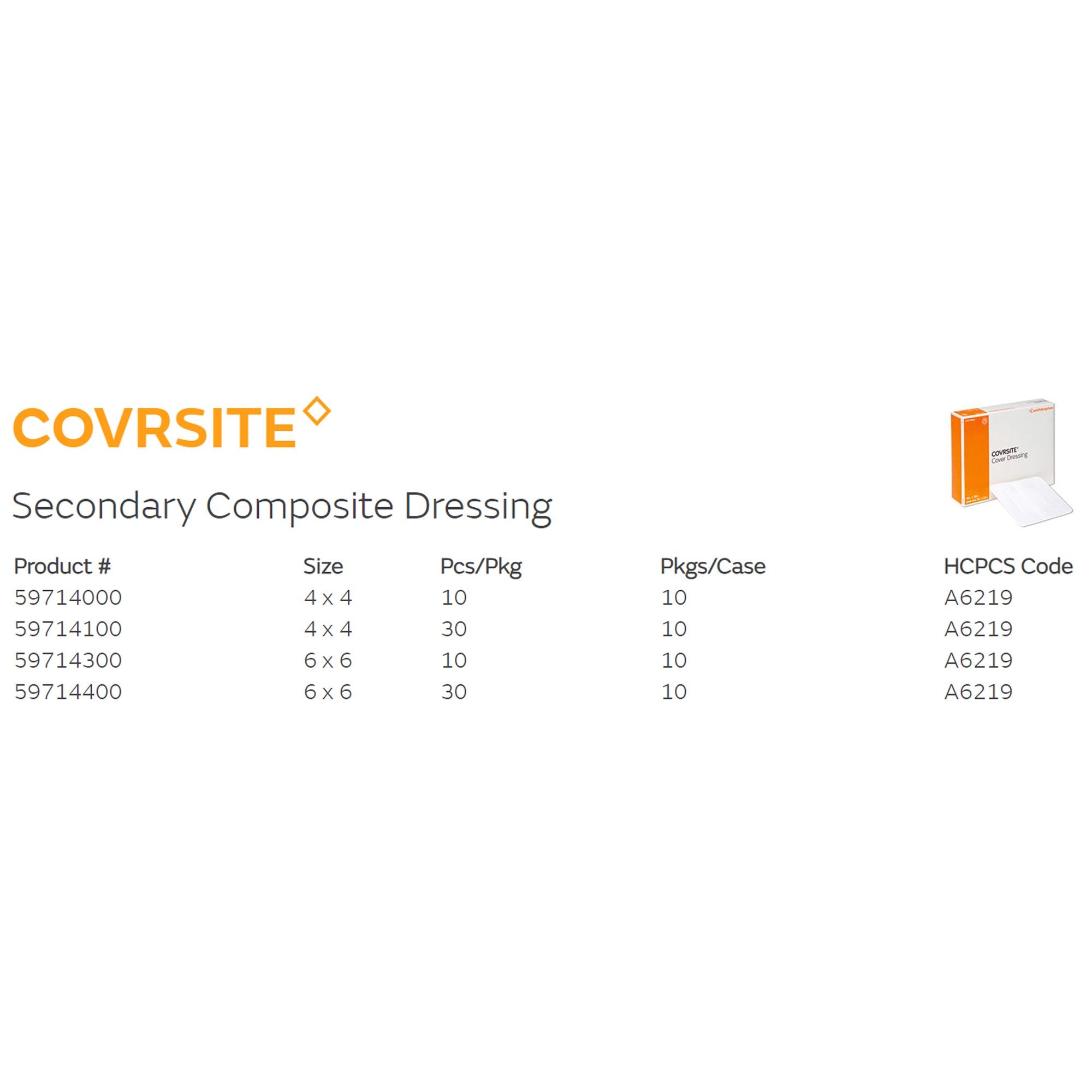 covrsite composite dressing 4 x 4 inch covrsite composite dressing mk350590bx
