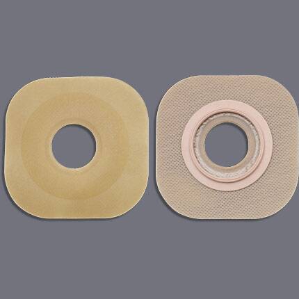 Ostomy Barrier FlexWear Precut, Standard Wear Without Tape 57 mm Flange Red Code System Hydrocolloid 1-1/2 Inch Opening