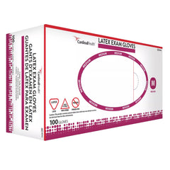 Exam Glove Positive Touch Medium NonSterile Latex Standard Cuff Length Fully Textured Ivory Not Rated,Packaging Type- Box