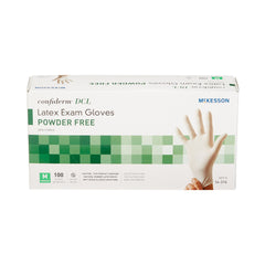 Exam Glove McKesson Confiderm Medium NonSterile Latex Standard Cuff Length Smooth Ivory Not Rated | 10Box/Case