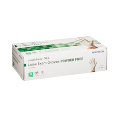 Exam Glove McKesson Confiderm Medium NonSterile Latex Standard Cuff Length Smooth Ivory Not Rated | 10Box/Case