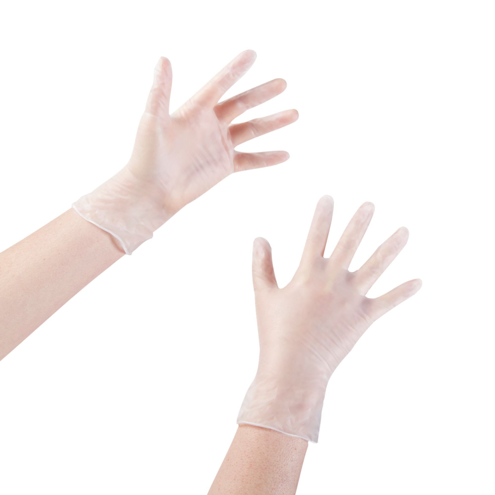 Exam Glove McKesson Small NonSterile Vinyl Standard Cuff Length Smooth Clear Not Rated,Packaging Type- Box