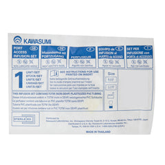 Huber Infusion Set Kawasumi 20 Gauge 1 Inch 8 Inch Tubing Without Port, Packaging Type- Box