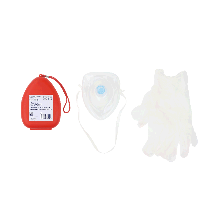 CPR Rescue Mask Kit w/ One-Way Valve, Barrier Filter and Pai