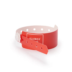 Identification Wristband Sentry SuperBand Alert Band Permanent Snap Allergy Alert, Packaging Type- Box