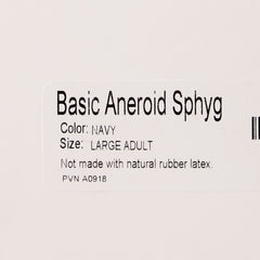 Aneroid Sphygmomanometer Unit BASIC Large Adult Cuff Nylon Cuff 34 - 50 cm Pocket Aneroid, Packaging Type- Each