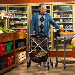 Wonder Rollator Plus - Lightweight, Durable Walker with 4 Wheels, Adjustable Handle Height, and Easy-Folding Design for Enhanced Mobility and Comfort.