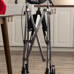 Space Saver Rollator - Black Walnut | Lightweight, Compact Design for Easy Mobility | Adjustable Height & Ergonomic Handles for Comfort and Support