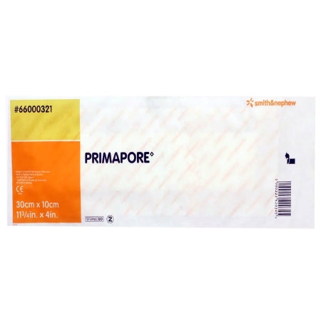 Island Dressing Primapore 4 X 11-3/4 Inch Rectangle Sterile Film Backing,Packaging Type- Box