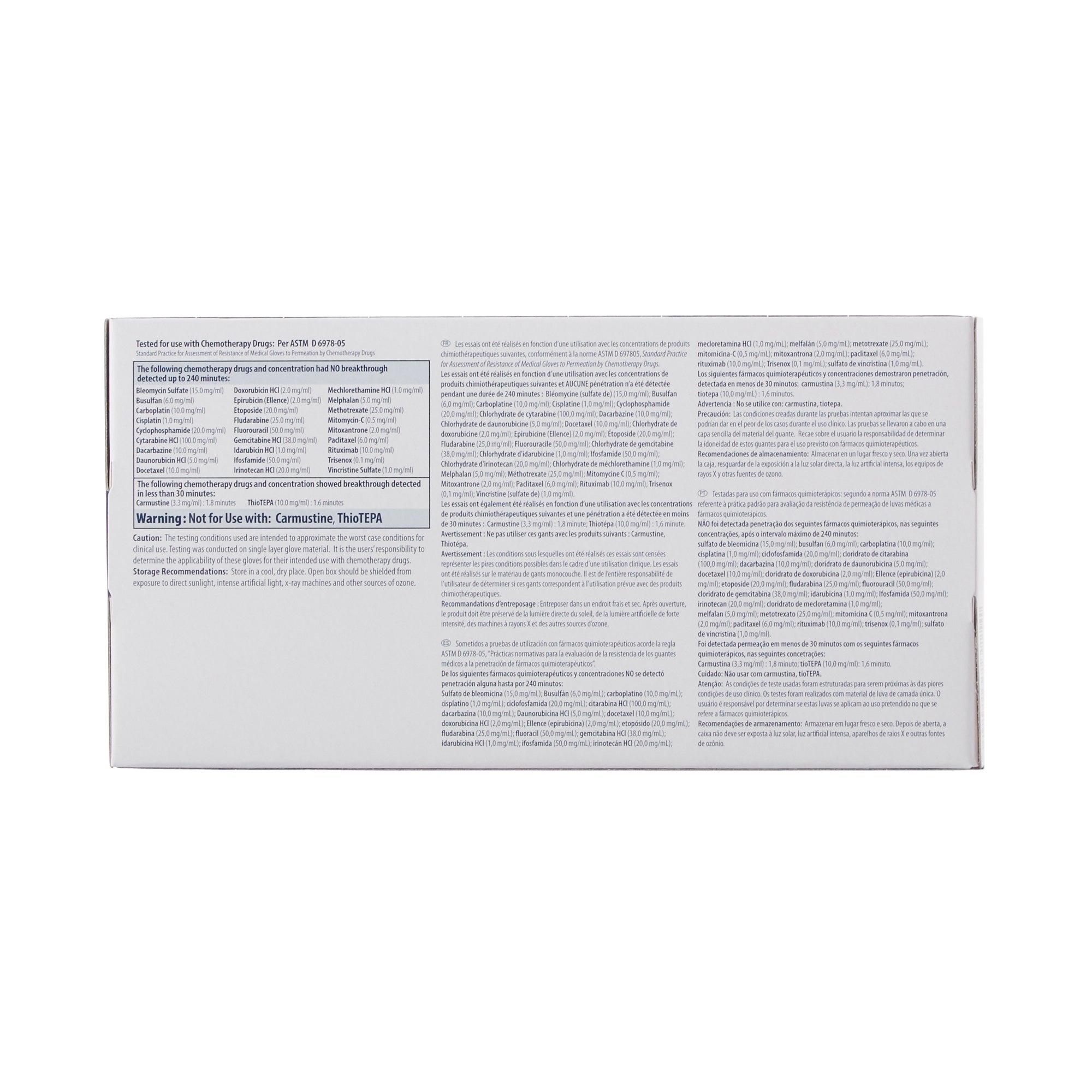 Exam Glove Purple Nitrile X-Small NonSterile Nitrile Standard Cuff Length Textured Fingertips Purple Chemo Tested | 100/Box