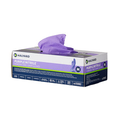 Exam Glove Purple Nitrile Medium NonSterile Nitrile Standard Cuff Length Textured Fingertips Purple Chemo Tested | 100/Box