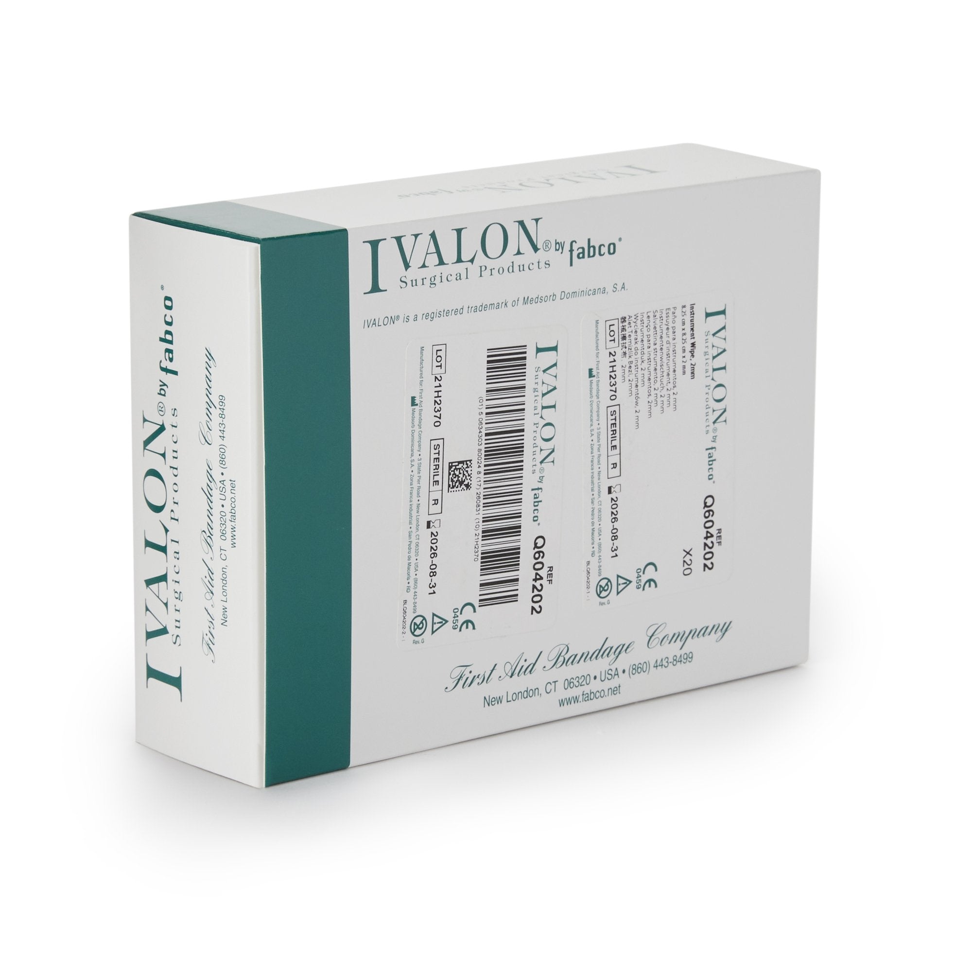 Instrument Wipe Ivalon 3-1/4 X 3-1/4 Inch 20 Count PVA (Polyvinyl Acetal) Box Sterile, Packaging Type- Box