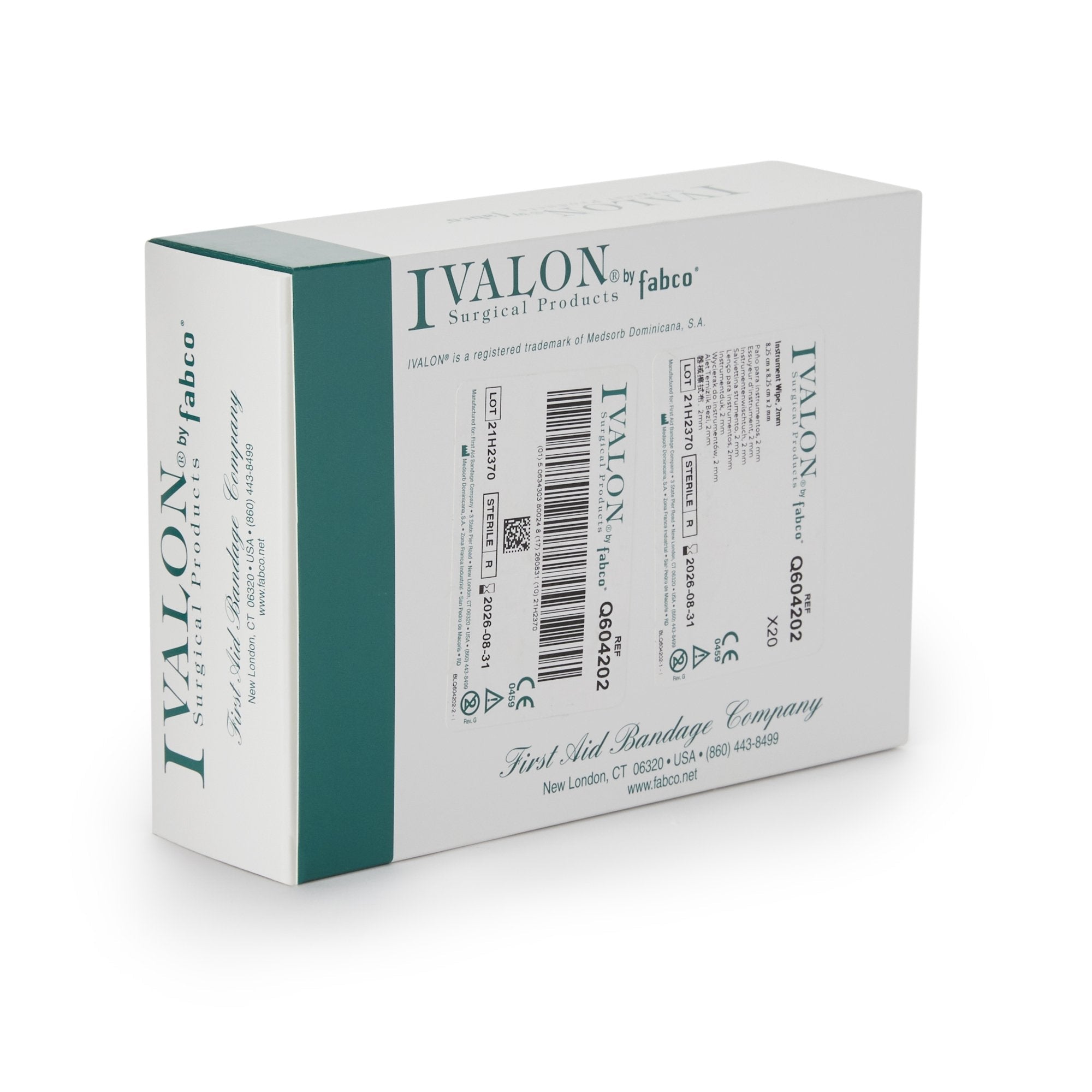 Instrument Wipe Ivalon 3-1/4 X 3-1/4 Inch 20 Count PVA (Polyvinyl Acetal) Box Sterile, Packaging Type- Box