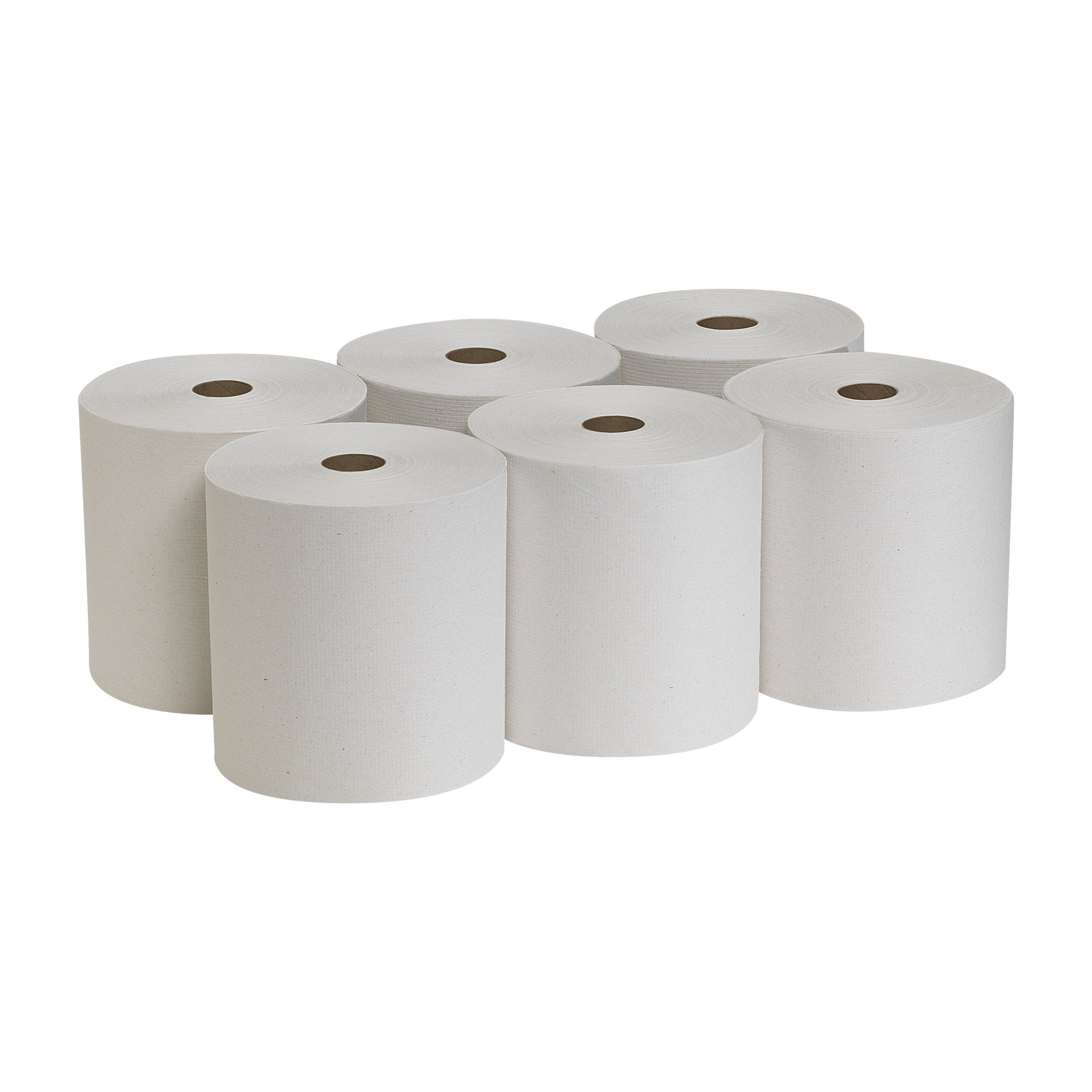Pacific Blue Basic Hardwound Paper Towel Roll – White 1-Ply, 7-7/8 in x 800 ft, 100% Recycled (Case of 6)