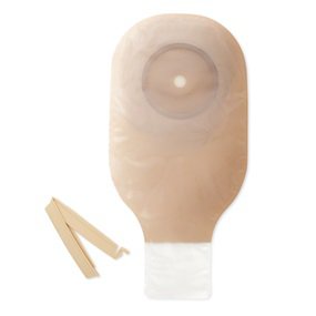 Ileostomy / Colostomy Pouch Premier One-Piece System 12 Inch Length Flat, Trim to Fit 2-1/2 Inch Stoma Drainable