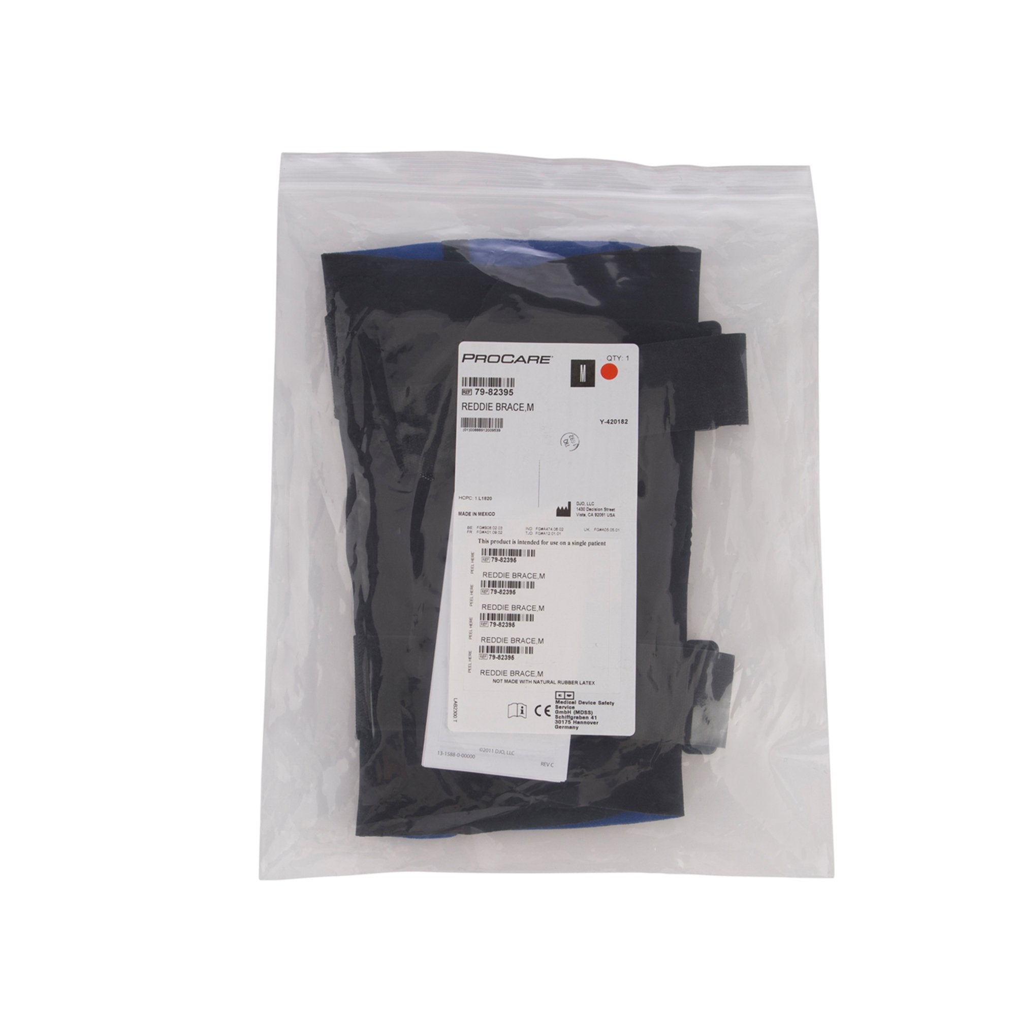 Knee Brace Reddie Brace Medium Wraparound / Hook and Loop Strap Closure 18 to 20-1/2 Inch Circumference Left or Right Knee,Packaging Type- Each