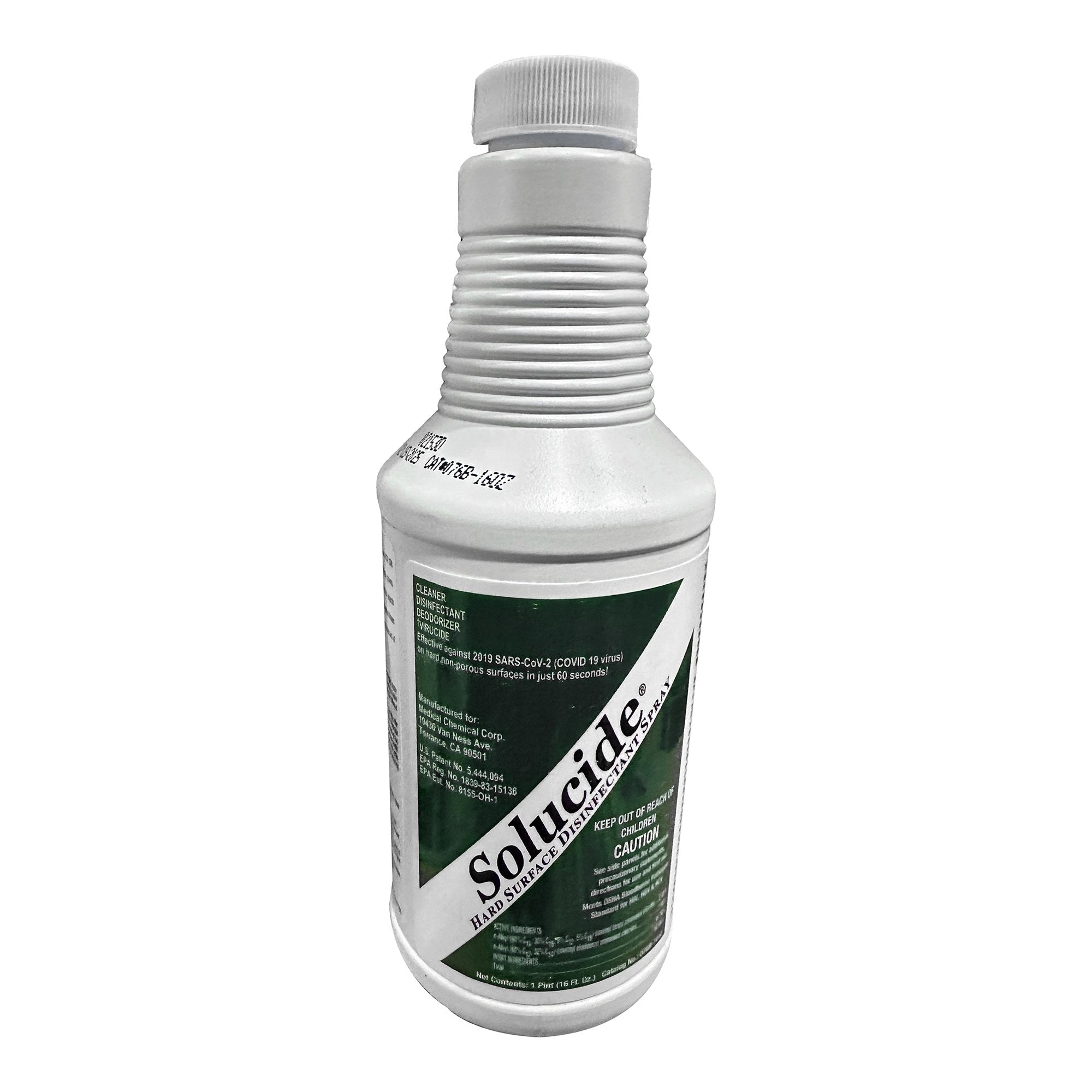 Solucide Surface Disinfectant Quaternary Based Trigger Spray Liquid 16 oz. Bottle Lemon Scent NonSterile