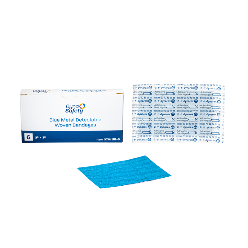blue metal detectable woven bandage 6