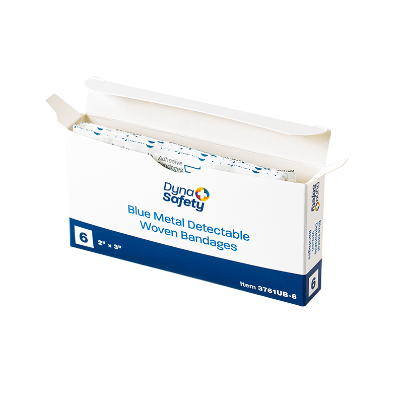 blue metal detectable woven bandage 6