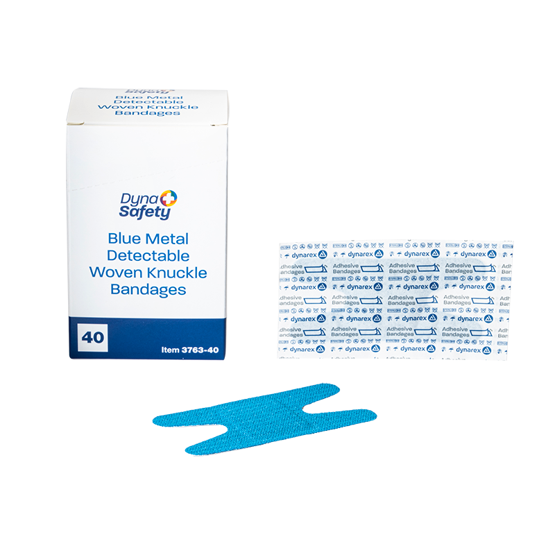 blue metal detectable woven bandage 6