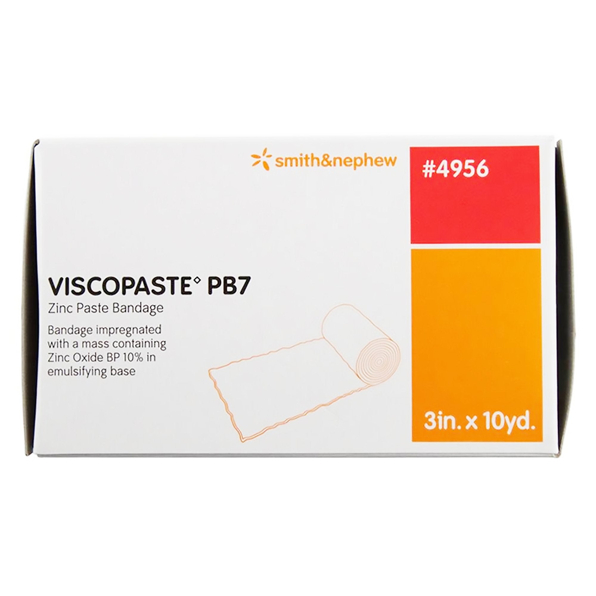 Zinc Impregnated Dressing Viscopaste PB7 Roll 3 Inch X 10 Yard Sterile,Packaging Type- Box