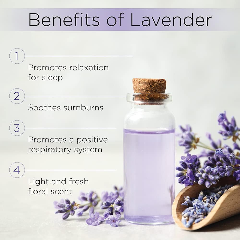 Lavender Essential Oil 10Ml. - Natural & Therapeutic Grade, Steam Distilled for Aromatherapy, Relaxation, Laundry, Meditation, Massage