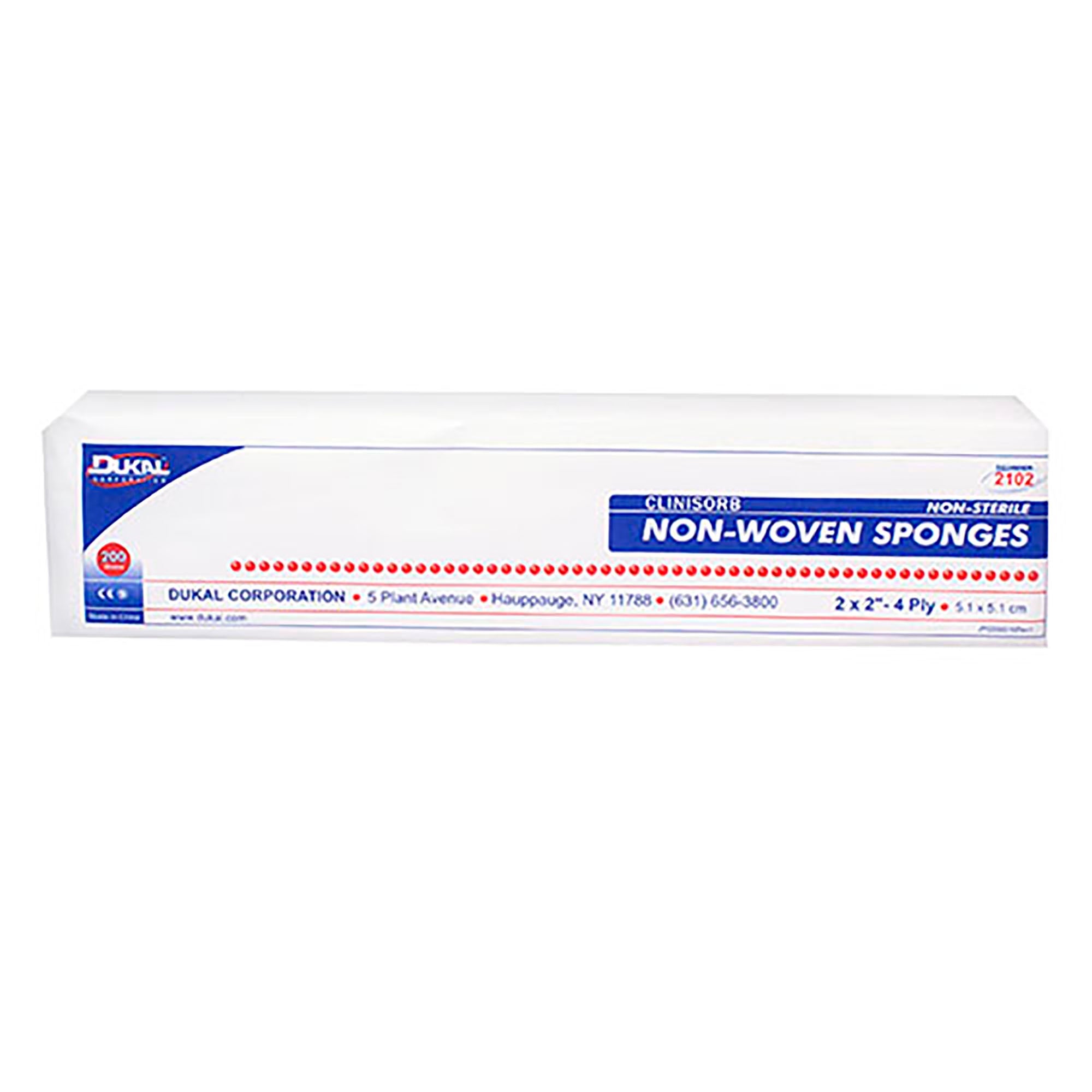 Nonwoven Sponge Clinisorb 2 X 2 Inch 4-Ply NonSterile 200 per Pack, Packaging Type- Case