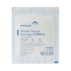 Gauze Sponge McKesson 3 X 3 Inch 12-Ply Sterile 2 per Pack,  Packaging Type- Case
