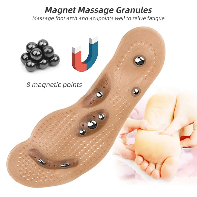 Foot Massage Magnetic Massage Insole Feet Massage Physiotherapy Therapy Acupressure Magnetic Massage Insole Slimming Insoles