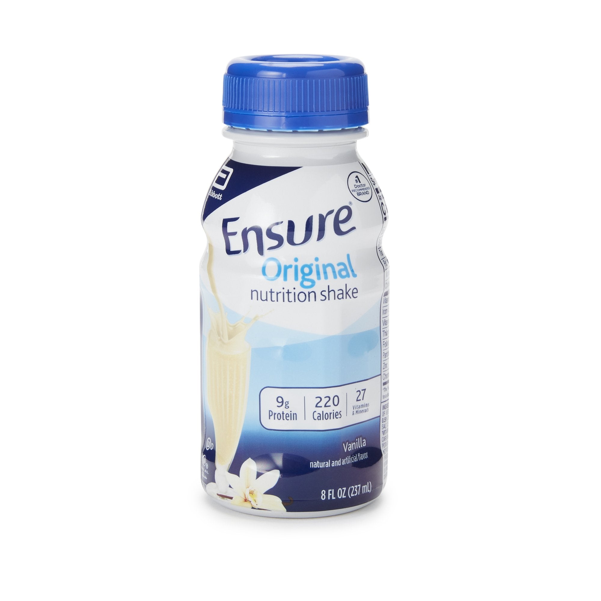 Oral Supplement Ensure Original Shake Vanilla Flavor Liquid 8 oz. Bottle