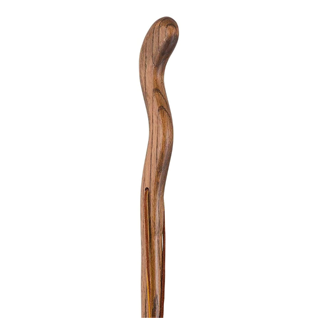 Walking Stick Brazos Twisted Fitness Walker Wood 58 Inch Height Brown