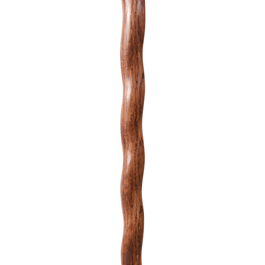 Walking Stick Brazos Twisted Wood 48 Inch Height Red