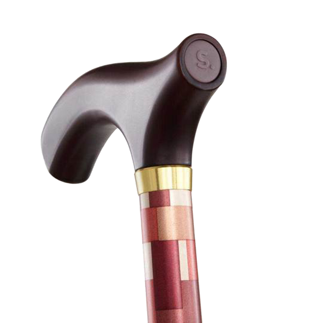 Folding Cane Switch Sticks® Aluminum 32 to 37 Inch Height Maple