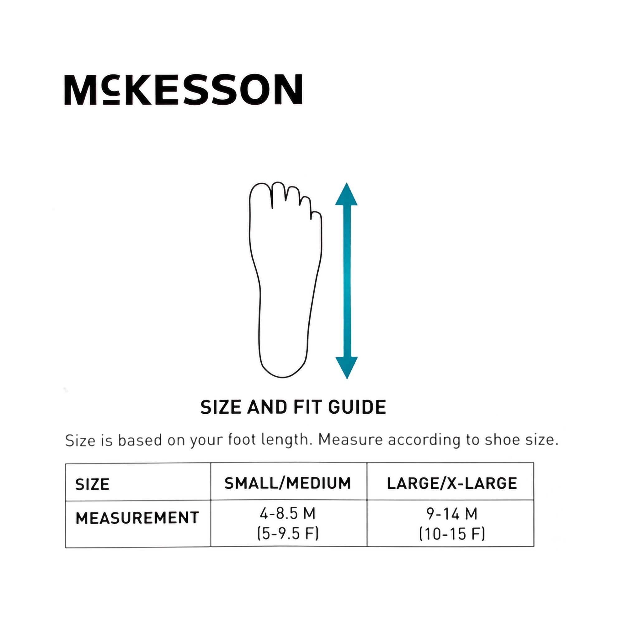 Dorsal Night Splint McKesson Large / X-Large Hook and Loop Closure Male 9 to 14 / Female 10 to 15 Foot