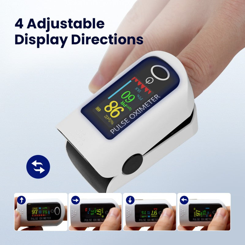 VOCIC AT10 Finger Pulse Oximeter - PR and PI Readings