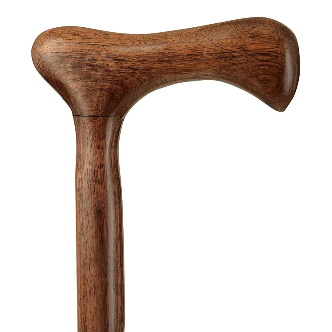 T-Handle Cane Brazos™ Twisted Wood 37 Inch Height Walnut