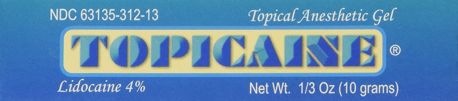 Topical Pain Relief Topicaine 4% Strength Lidocaine Topical Gel 10 Gram