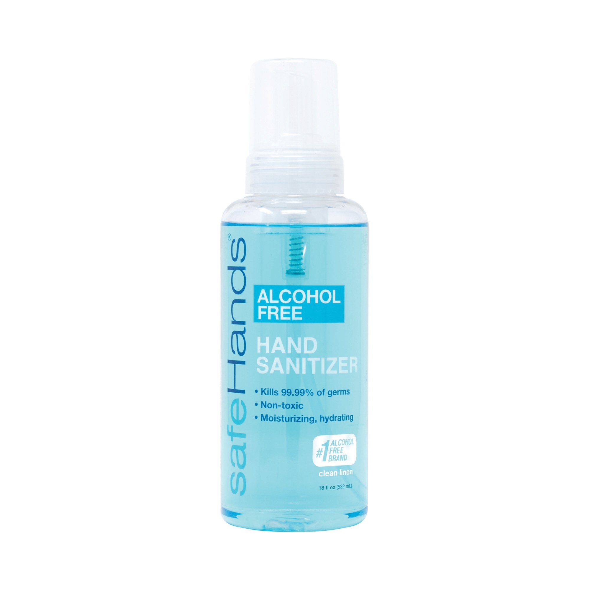 Alcohol-Free Hand Sanitizer safeHands 18 oz. BZK (Benzalkonium Chloride) Foaming Bottle