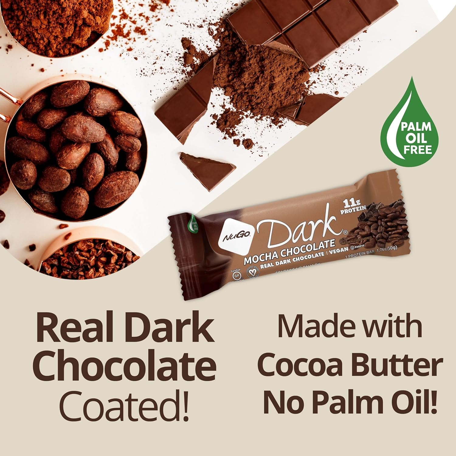 Dark Chocolate Pretzel and Sea Salt, 12G Protein Bar, Vegan, Gluten Free, Non-Gmo, Kosher Pareve, 24 Count