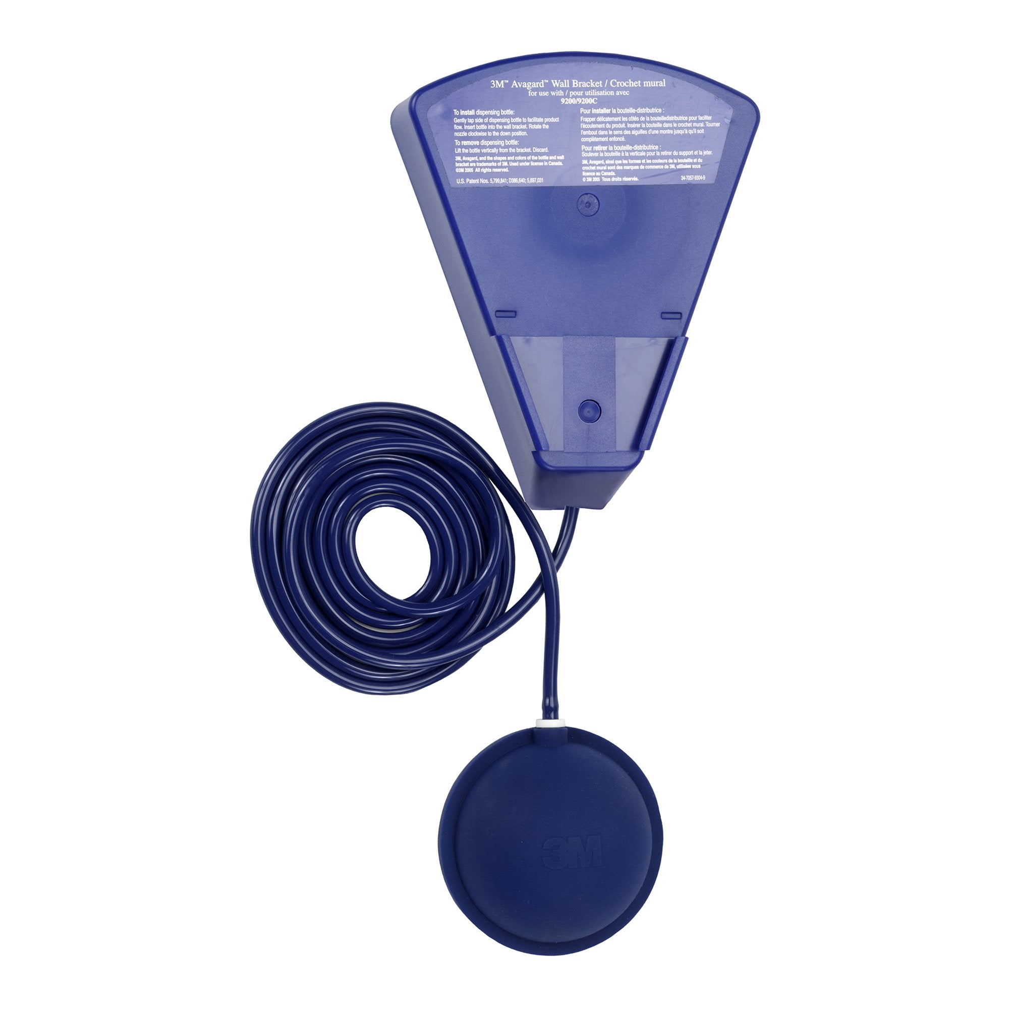 Wall Bracket and Foot Pump 3M Avagard For 3M Avagard Surgical and Healthcare Personnel Hand Antiseptic Wedge Bottles, 9200 and 9216