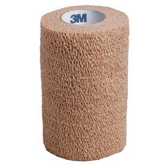 Cohesive Bandage 3M Coban 4 Inch X 5 Yard Self Adherent Closure Tan NonSterile Standard Compression