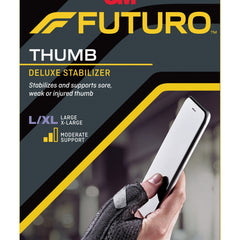 Thumb Stabilizer 3M Futuro Deluxe Adult Large / X Large Lacing System Left or Right Hand Black
