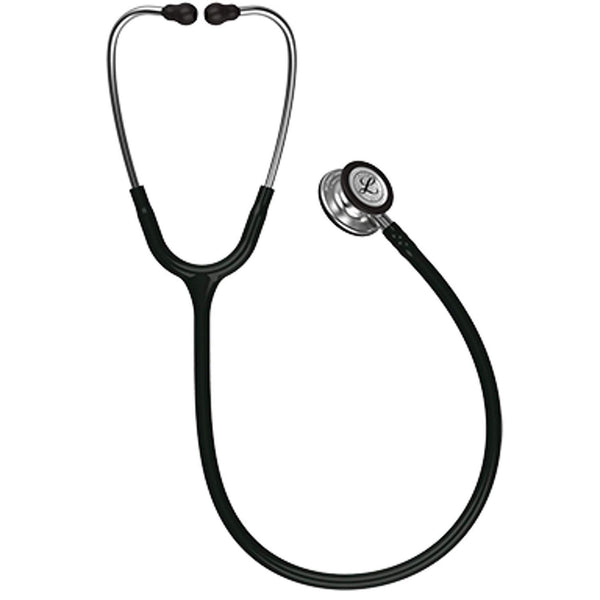 Clinician Stethoscope 3M Littmann Classic III Black 1 Tube 27 Inch Tube Convertible Chestpiece