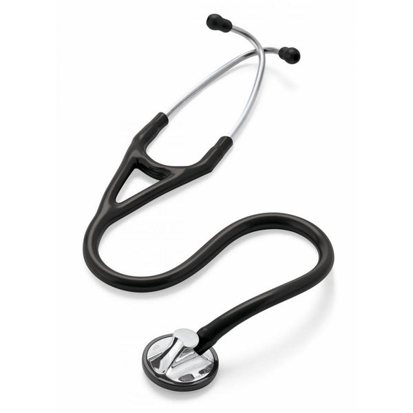 Cardiology Stethoscope 3M Littmann Master Cardiology Black 1 Tube 27 Inch Tube Single Sided Chestpiece