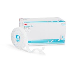 Water Resistant Dressing Retention Tape with Liner 3M Multipore Dry White 1/2 Inch X 5 1/2 Yard Pique NonSterile