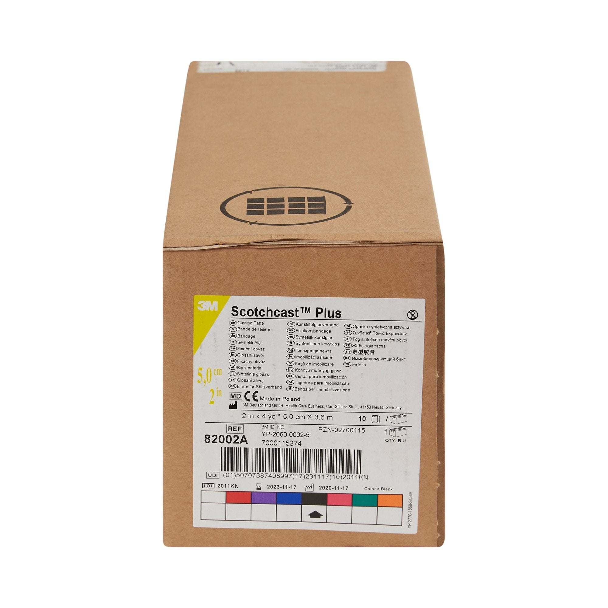 3m scotchcast plus black cast tape 2 inch x 4 yard 3m scotchcast plus cast tape mk201252bx